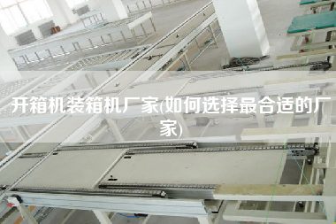 开箱机装箱机厂家(如何选择z合适的厂家) 开箱机装箱机厂家(如何选择z合适的厂家)