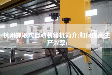 杭州抓取式自动装箱机简介(如何提高生产效率) 杭州抓取式自动装箱机简介(如何提高生产效率)